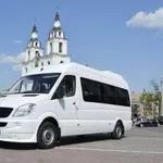 пассажирские перевозки микроавтобусы 5-20 мест  РБ, РФ, Украина,  Европа