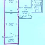 Комната 12, 3 в трёхкомнатной квартире от собственника