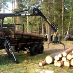 Услуги трактора лесовоза