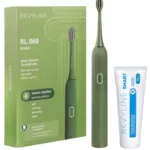 Оливковая зубная щетка Revyline RL060 и зубная паста Смарт