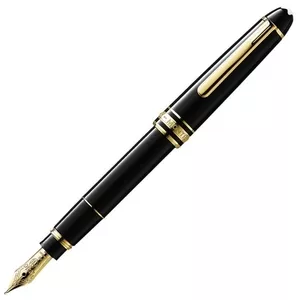 Перьевая чернильная ручка MONTBLANK с золотым пером.