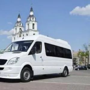 пассажирские перевозки микроавтобусы 5-20 мест  РБ, РФ, Украина,  Европа