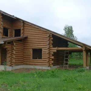 Дом с бруса ручной рубки в 37 км от Минска