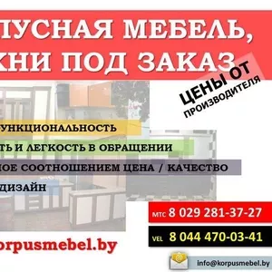 Корпусная мебель,  кухни под заказ в Минске! Цены от производителя!