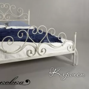 Двуспальная кованая кровать 