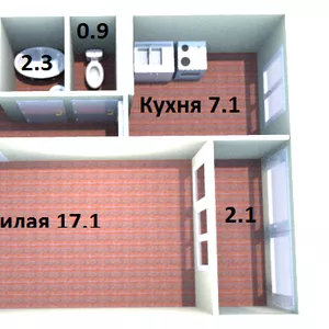 Продается 1-комнатная квартира по пр.газ. 