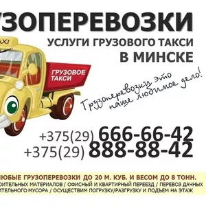 Грузоперевозки,  услуги грузового такси в Минске.