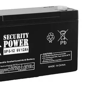 Аккумуляторная батарея 6V/12Ah Security Power SP 6-12