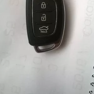 Утерян ключ-чип от авто Hunday с круглым брелком
