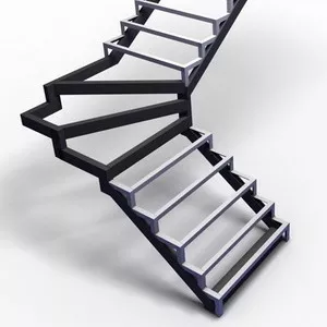 Металлические каркасы для лестниц