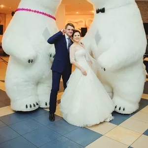 Большие Медведи панда на свадьбу день рождения встречу гостей