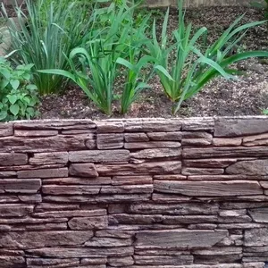 Забор бетонный секционный декоративный (натуральный камень)