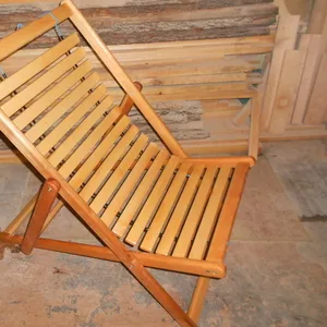 Складные стулья и шезлонги деревянные