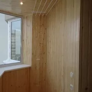 Внутренняя отделка балконов деревянной вагонкой