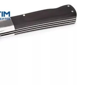 Нож электрика монтерский большой складной с прямым лезвием и пяткой НМ