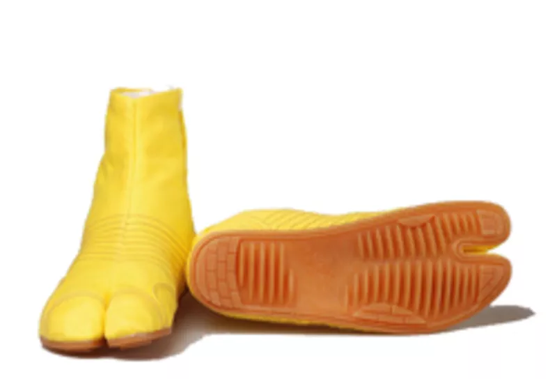 Ninja shoes. Таби. Ниндзя шуз модель True Short Yellow. 2