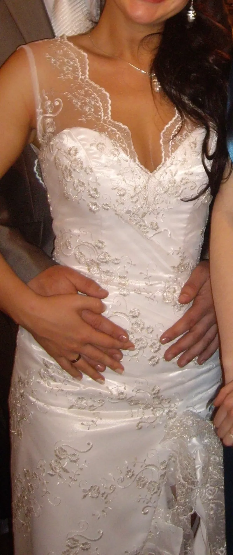 Изысканное свадебное платье ручной работы 4