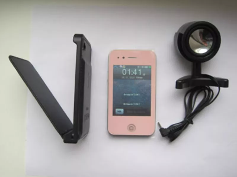 Женский мобильный телефон iPhone pink L109,  чехол,  колонки