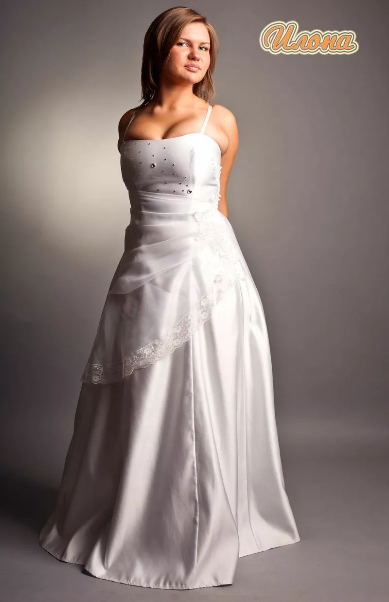 платье для невесты большого размера 11