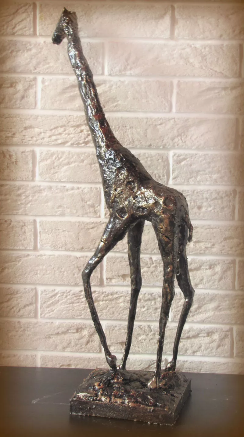 скульптура Жираф под бронзу 2