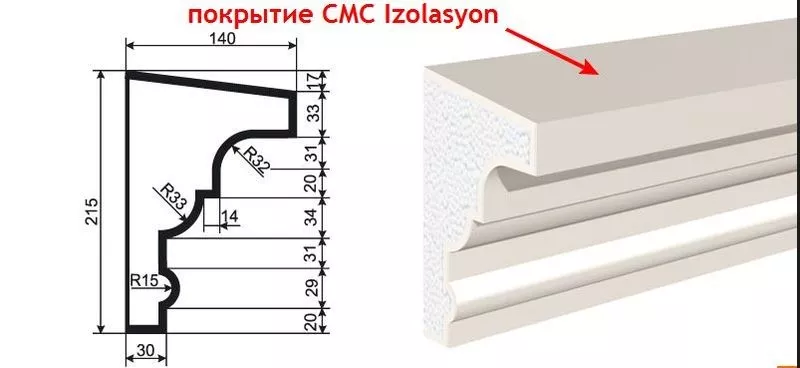 Молдинги, карнизы, подоконники. 4