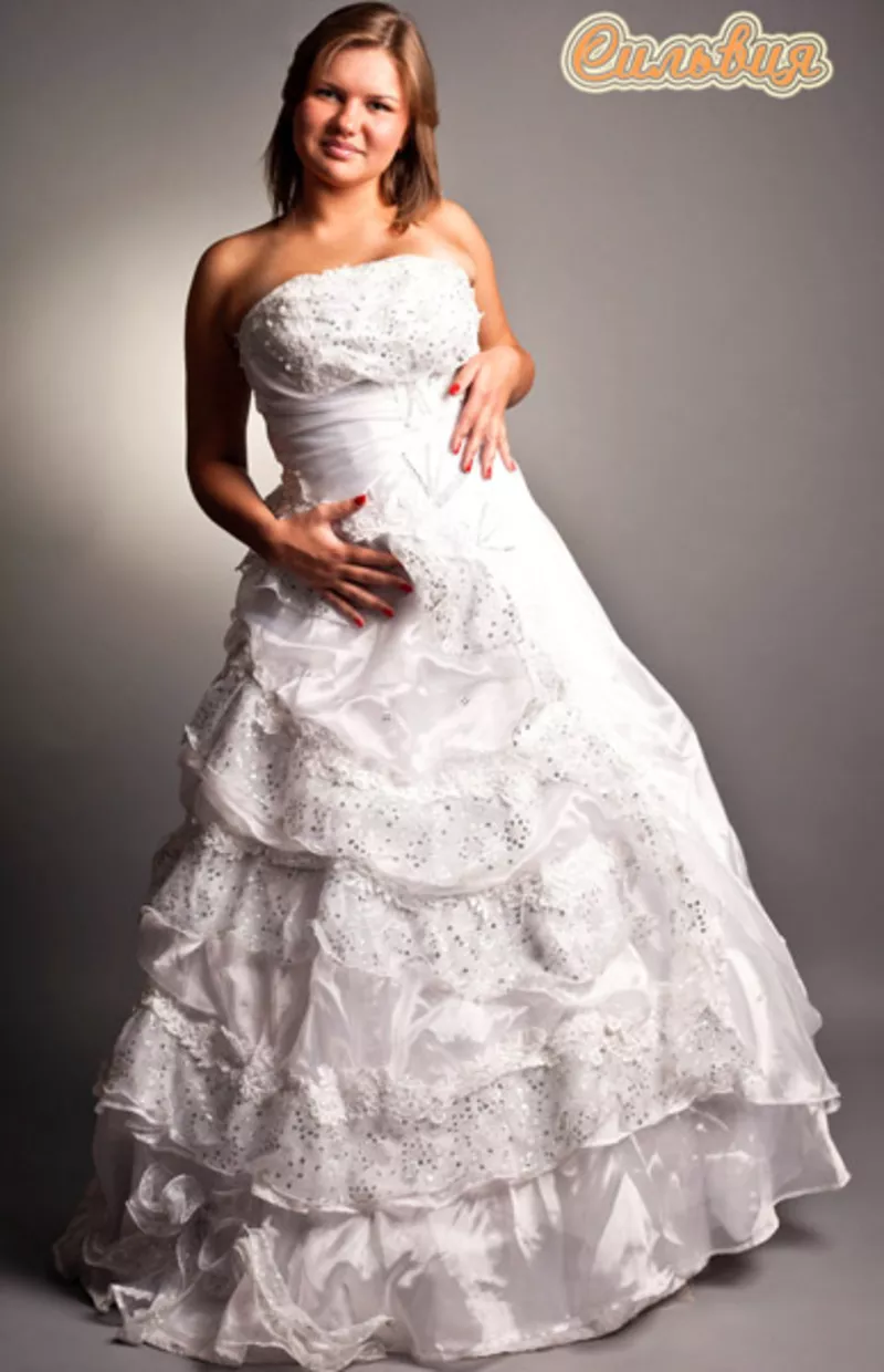 пышным невестам свадебные платья большого размера 14