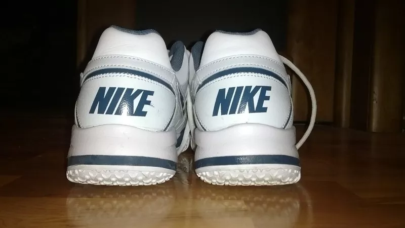 Кожаные бело-голубо-синие кроссовки Nike (Новые) 6