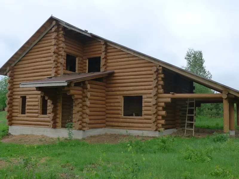 Дом с бруса ручной рубки в 37 км от Минска