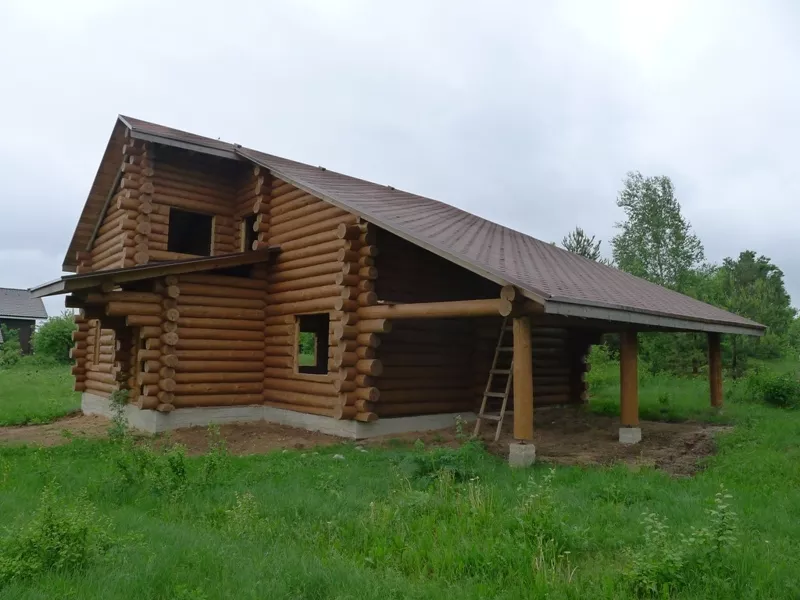 Дом с бруса ручной рубки в 37 км от Минска 4
