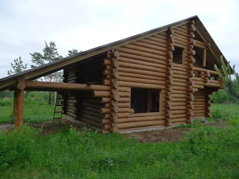 Дом с бруса ручной рубки в 37 км от Минска 5