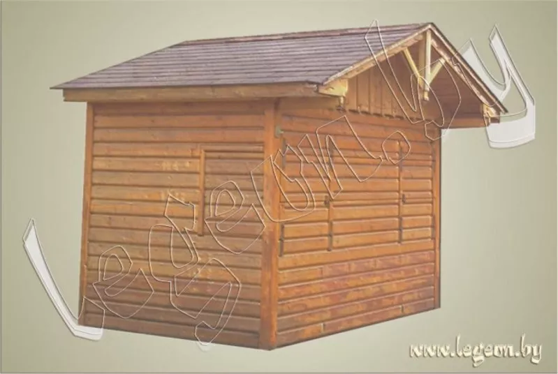 Торговый деревянный павильон  « ПДТ -112»  