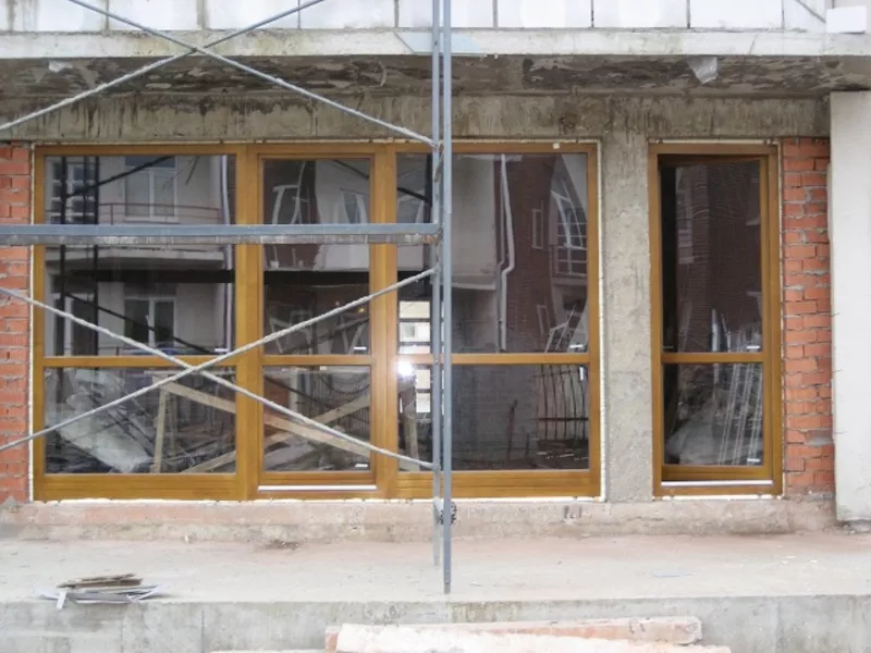 Деревянные окна (евроокна) из 3-слойного клееного соснового бруса. 4