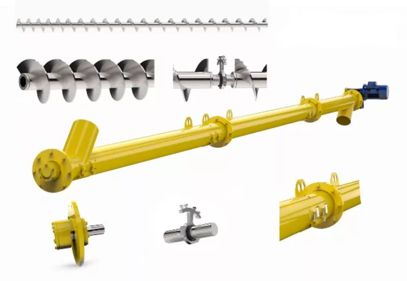 Шнековые Транспортеры,  Конвейера,  Шнеки L1-30 метров