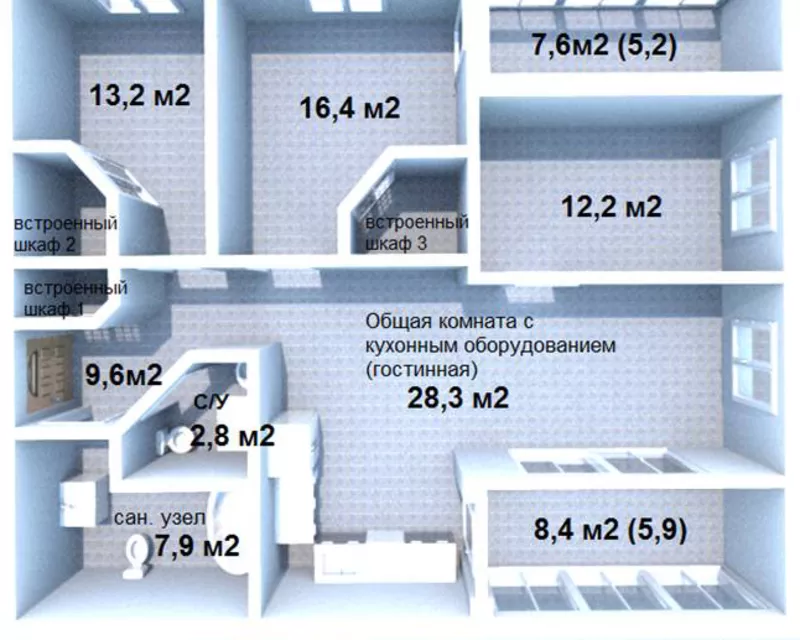 продаю квартиру в Минске в центре по ул. Богдановича 122 2