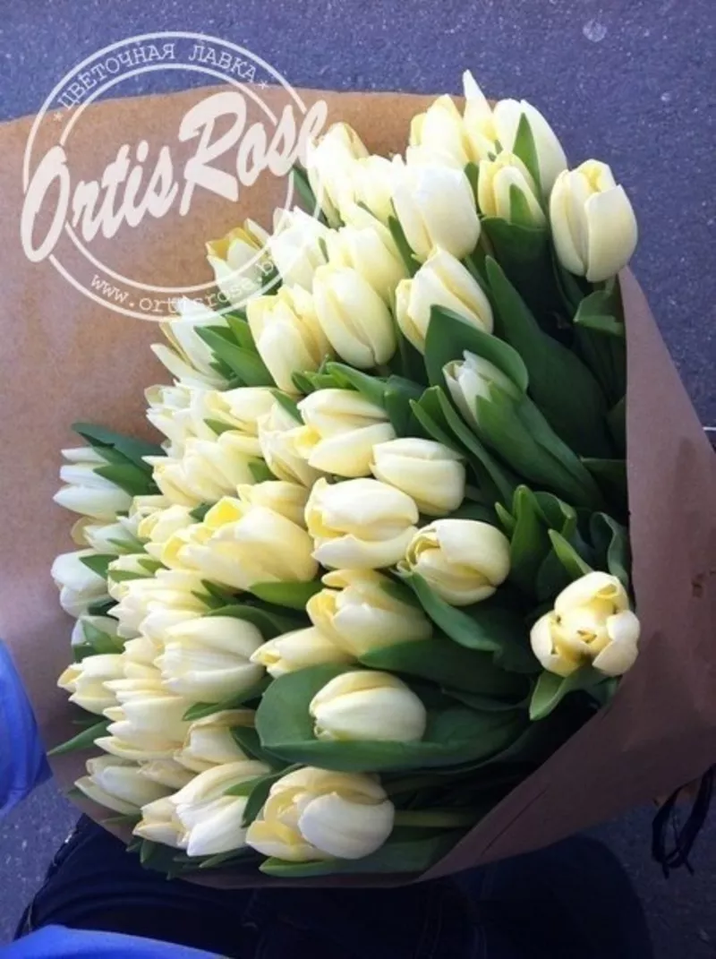 Цветы,  розы,  тюльпаны с доставкой по низким ценам Минска