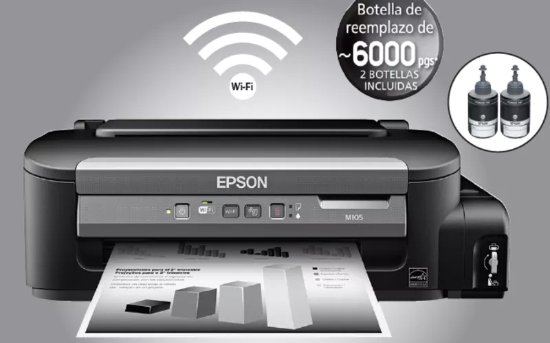 Epson M105 - экономичный принтер с Wi-Fi. 2