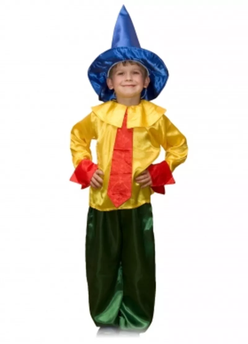 клоун, петрушка, незнайка и т.д-карнавальные костюмы детям 2