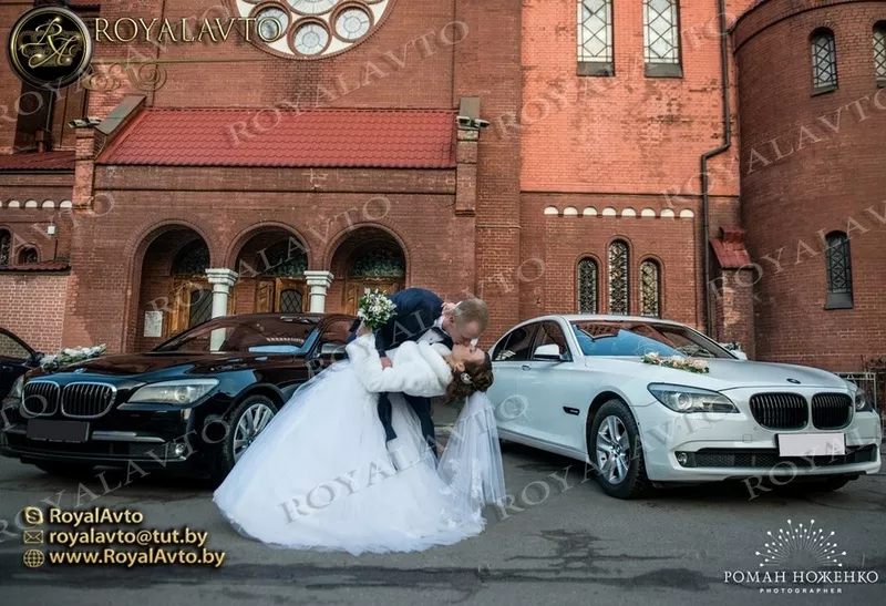машины на свадьбу Минск,  свадебный кортеж BMW 7