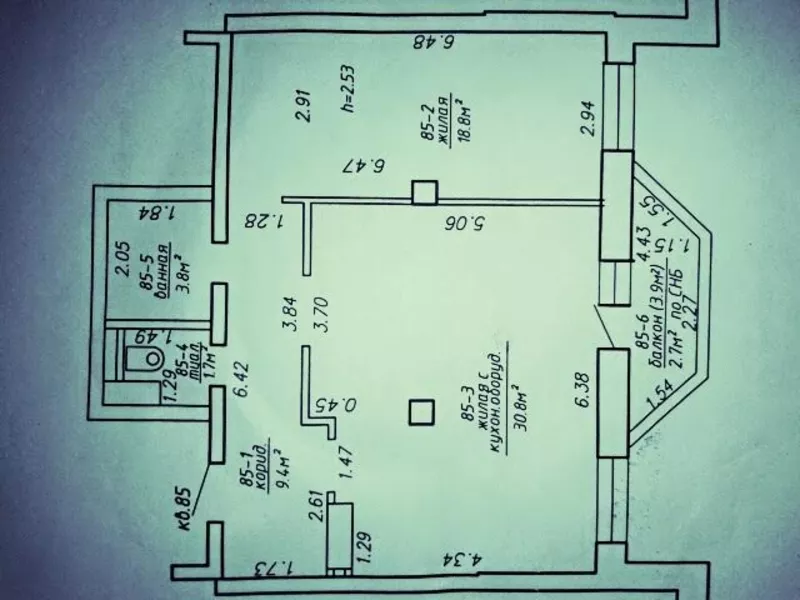 Продажа 2-комнатная квартира Карвата 31а 4