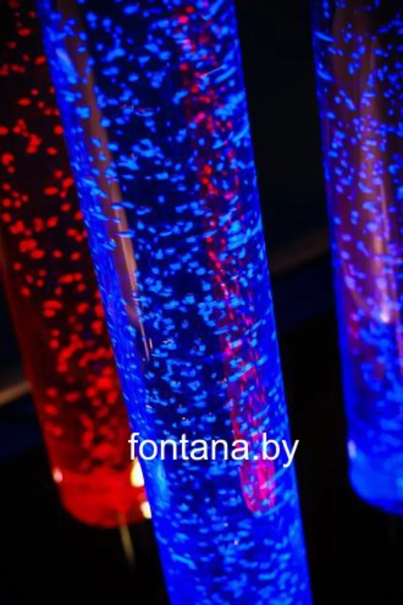 Пузырьковые колонны с разноцветной светодиодной подсветкой. 5