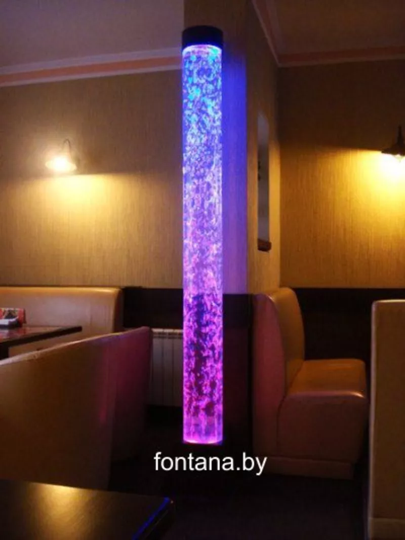 Пузырьковые колонны с разноцветной светодиодной подсветкой. 4