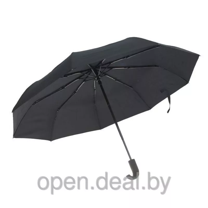 Зонт мужской автомат,  ветроустойчивый,  цвет черный 2