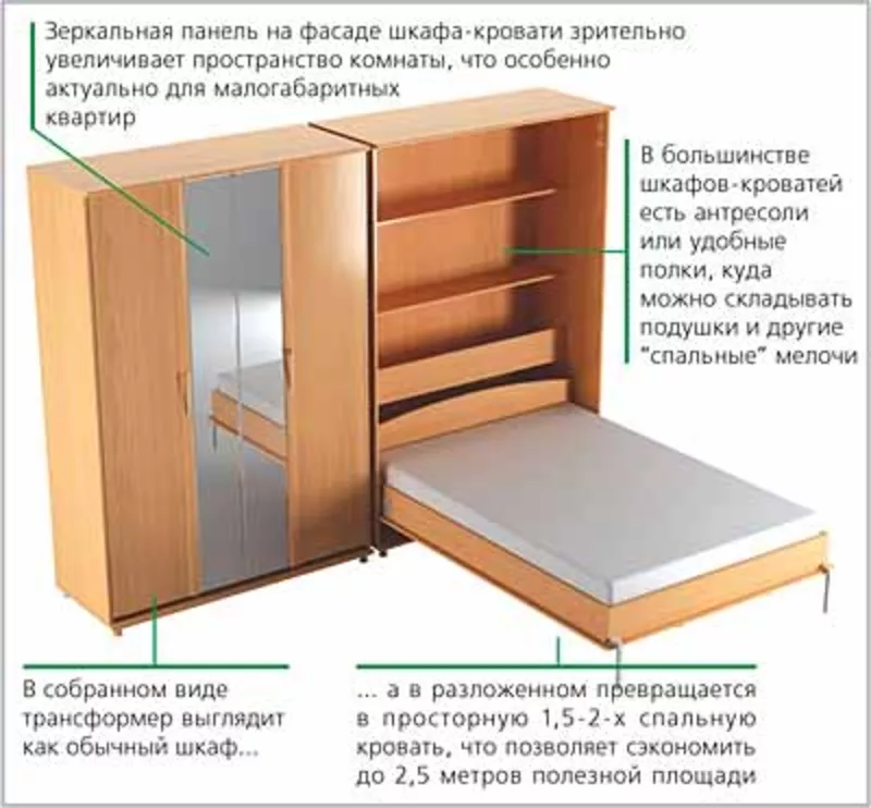 Шкафы-кровати по индивидуальному проекту 3