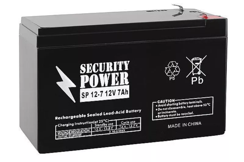 Аккумулятор 12V/7Ah Security Power SP 12-7