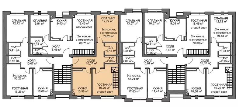 Новый микрорайон по Москвой 14 км от МКАД. Снижение цен 5