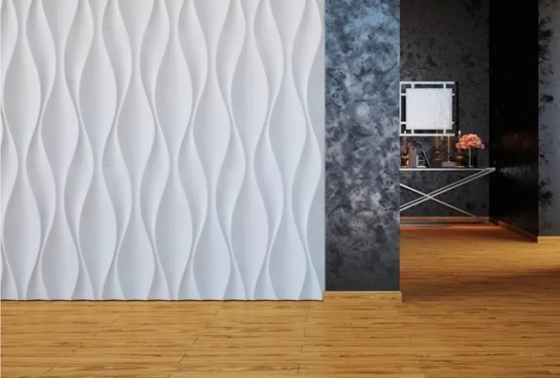 3D панели из гипса для отделки стен 3