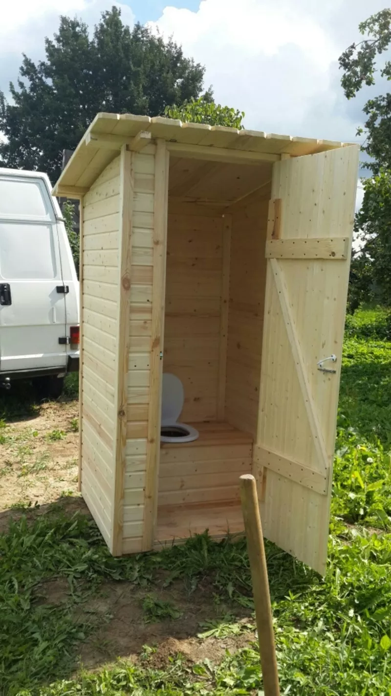 Туалет дачный,  садовый деревянный