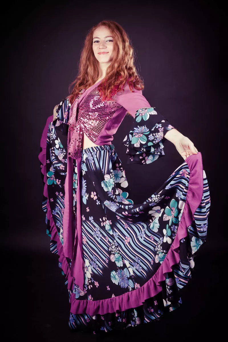 цыганские платья, восточные наряды, кимоно-наряды маскарада