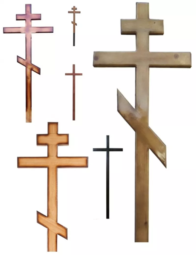 Кресты деревянные,  металлические (православные,  католические)