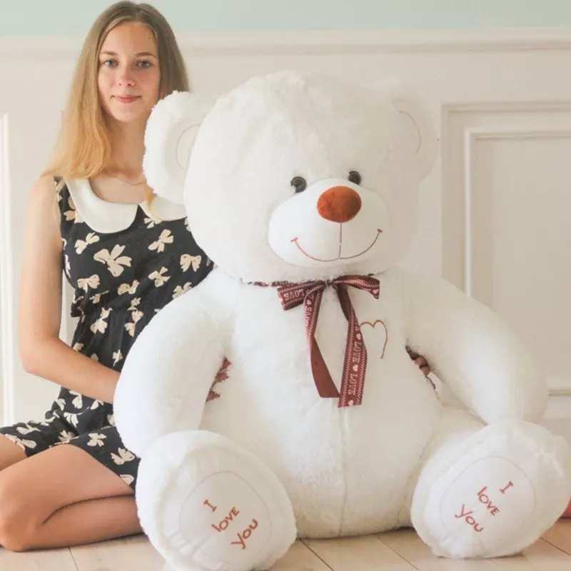 Необычный подарок -плюшевый медведь 160 см 3